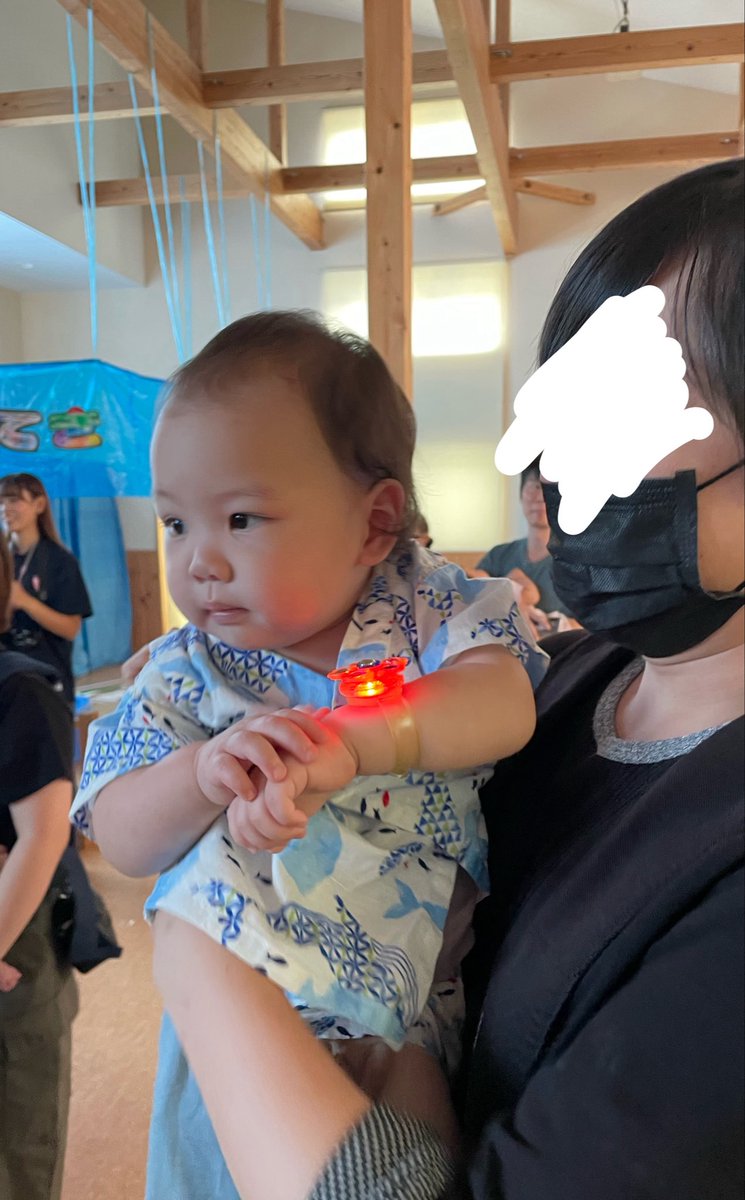mmk_0830's tweet photo. 昨日は保育園のお祭りでしたー。
生まれて方1歳１ヶ月になりました。 https://t.co/roivCAneWZ