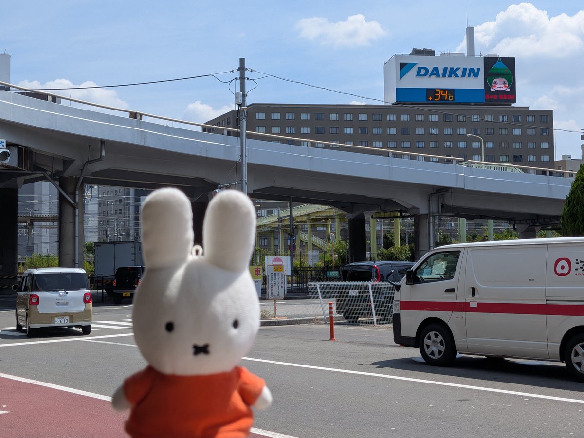 ALNA_9003's tweet photo. 久々の #おでかけミッフィー

\(・×・)つ🌡️わっ！もう34℃だって！

今日もとっても暑いねぇ
せっかくだから
夏らしいこと、しに行こうか

☀️(・×・)ﾜｸﾜｸ

#ぬい撮り
※この日の大阪市内の最高気温は36.7℃でした https://t.co/i4wisexGyE