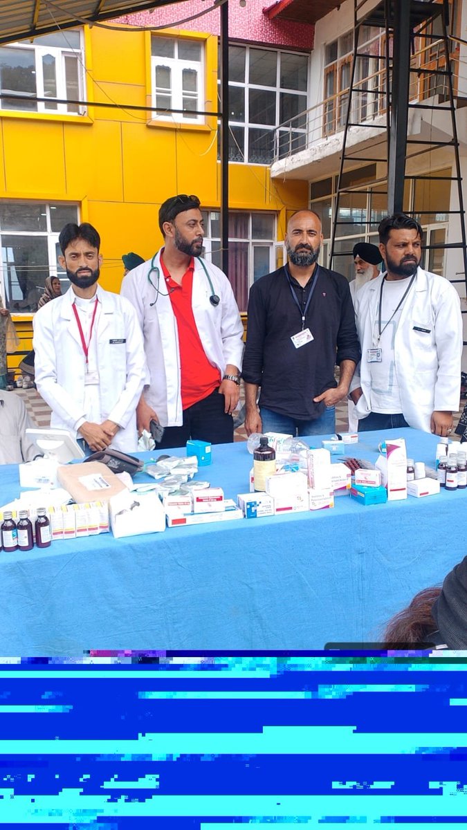BatoteBmo's tweet photo. Under the supervision of Dr. Vijay Kumar, BMO Batote, a medical camp is being organised at Shri Gurudwara Sahib, Bagghu Nallah, Batote. A dedicated medical team, along with essential medicines has been deployed to provide healthcare services to the devotees  @dcramban @CmoRamban https://t.co/o0URCHHRCv