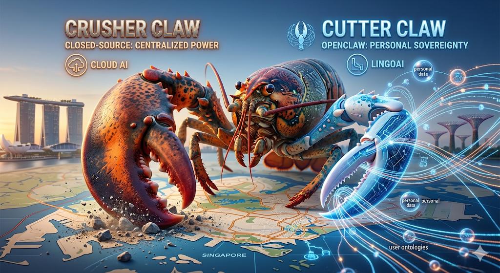 lingoaitech's tweet photo. The "Dual-Directional Claws": The Guardian vs. The Predator @lingoaitech Cofounder @HenryWang2021
proposed a profound technical metaphor regarding the duality of the lobster’s pincers. 
OpenClaw, like a lobster, possesses two claws(pincers) with opposite functions, revealing the dual nature of technical tools under different control structures:  The Inward Claw (Crusher): The User’s Shield. 
When OpenClaw runs on local devices and is integrated by LingoAI with the SOLID protocol (designed by the Father of the World Wide Web), it acts like a lobster protecting its soft underbelly. It reconstructs and de-identifies data, locking it firmly in the user’s hands. This is the final line of defense for Data Sovereignty.  
The Outward Claw (Cutter): The Giant’s Weapon. If this same power is co-opted by centralized AI platforms, it allows them to extend tentacles into the user’s private domain areas previously inaccessible becoming a blade that harvests privacy and reaps human digital remains.  "Behind technical neutrality lies the ultimate struggle for control. Where the pincer points determines whether you are the master of the digital world or a battery-farmed asset." — by @lingoaitech 

The details is on LingoAI official website: https://t.co/zuf4tZ7XQs