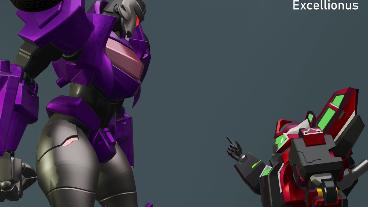 Temenos7915's tweet photo. Decided to make a render for @MadKatz8 of his shortstack #Bimbots version of Stinger trying to boss a Vehicon around, only to get used as a cocksleeve for him!  Stinger model by Madkatz, Vehicon model by @TRAWERT1 https://t.co/xasZw3mnV8