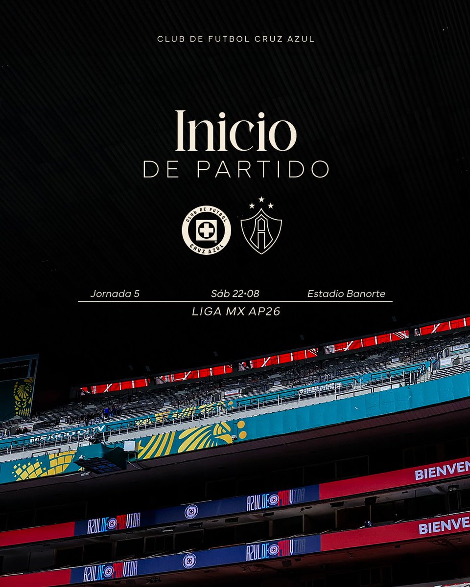 CruzAzul's tweet photo. RUEDA LA PELOTA EN EL ESTADIO BANORTE.

VAMOS POR LA VICTORIA ESTA NOCHE, JUNTOS 💙 https://t.co/jAOEJIiUxi