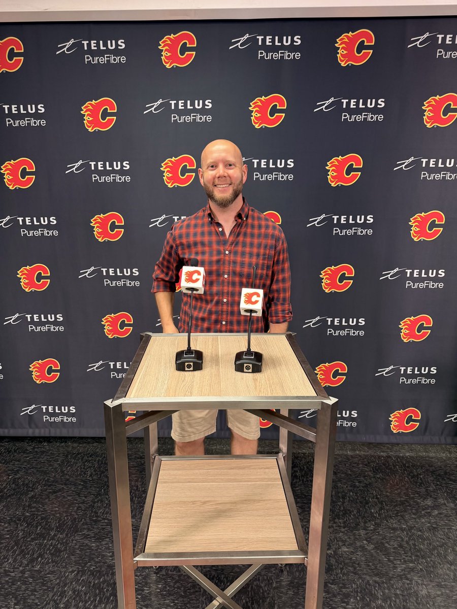 mkd087's tweet photo. My family and I had an amazing time and experience doing the #Saddledome tour this past week. @RickTulsie shared so many great stories and details and ensured everyone made memories in our beloved #Flames barn. 

It was great meeting you Rick and thank you for all you do! #GOAT https://t.co/bc7FMEYce1