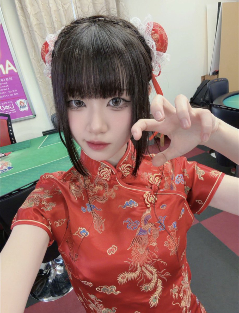 rika_jup's tweet photo. しゅっきん！今日も19時まででございます
チャイナ2日目ですん🐼❤️
 #コンカフェ  #自撮り界隈  #カジノ https://t.co/PxjDfMx3f2