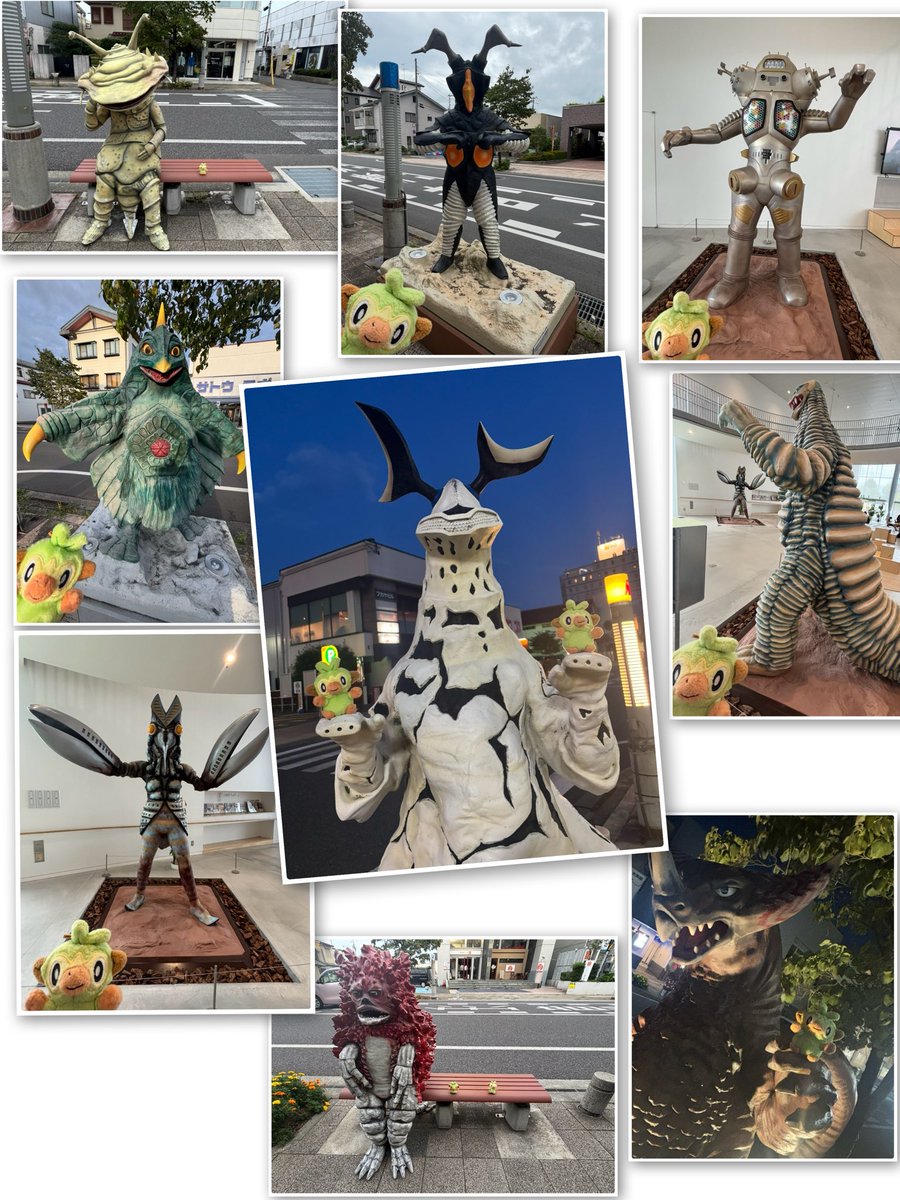haru39noa's tweet photo. 福島旅行に行ってきました！
3泊4日の一人旅です😊

ウルトラ怪獣が好きなので須賀川に泊まって満喫しましたー！エレキングかわいー❤️

鶴ヶ城、三春城跡、白河城とお城も3ヶ所、ポケふたは9ヶ所行きました😊
無免許の割には頑張った！笑

観光もキャラ巡りも最高な4日間でした😊 https://t.co/cJjYLwP0wl