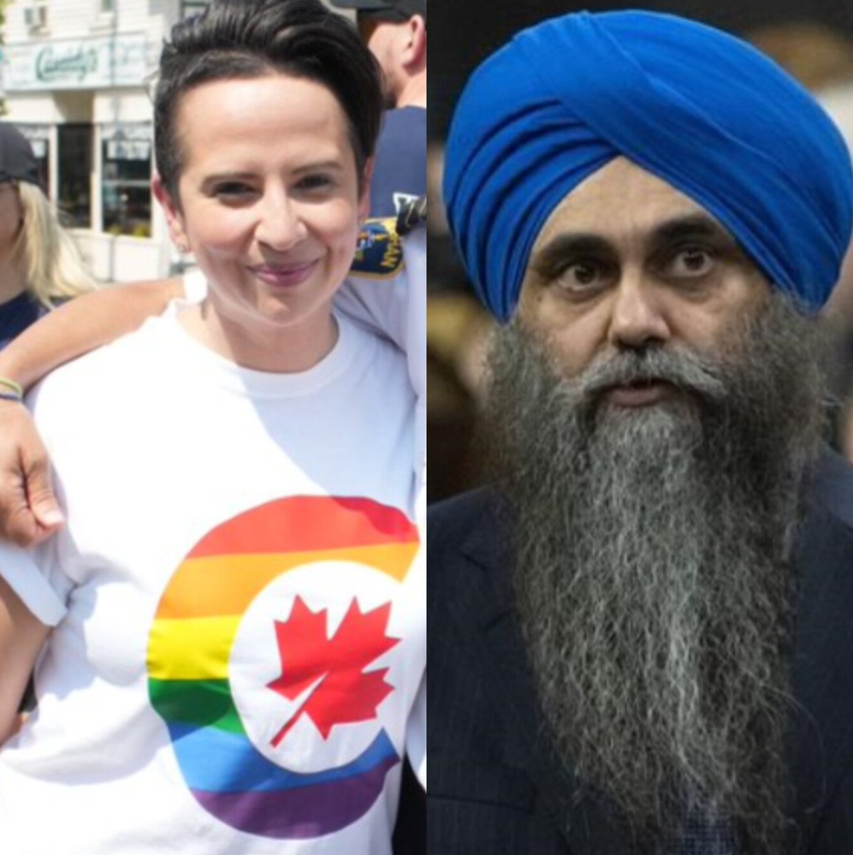 CanadianNati's tweet photo. The Conservative Party's two deputy leaders: Melissa Lantsman, pro-gender Marxism, pro universal basic income, in group Jewish preference and; Tim Uppal, multicultural community advocate, in group Sikh preference.

What are the Conservatives "conserving" exactly? https://t.co/5VmmgwUd3b