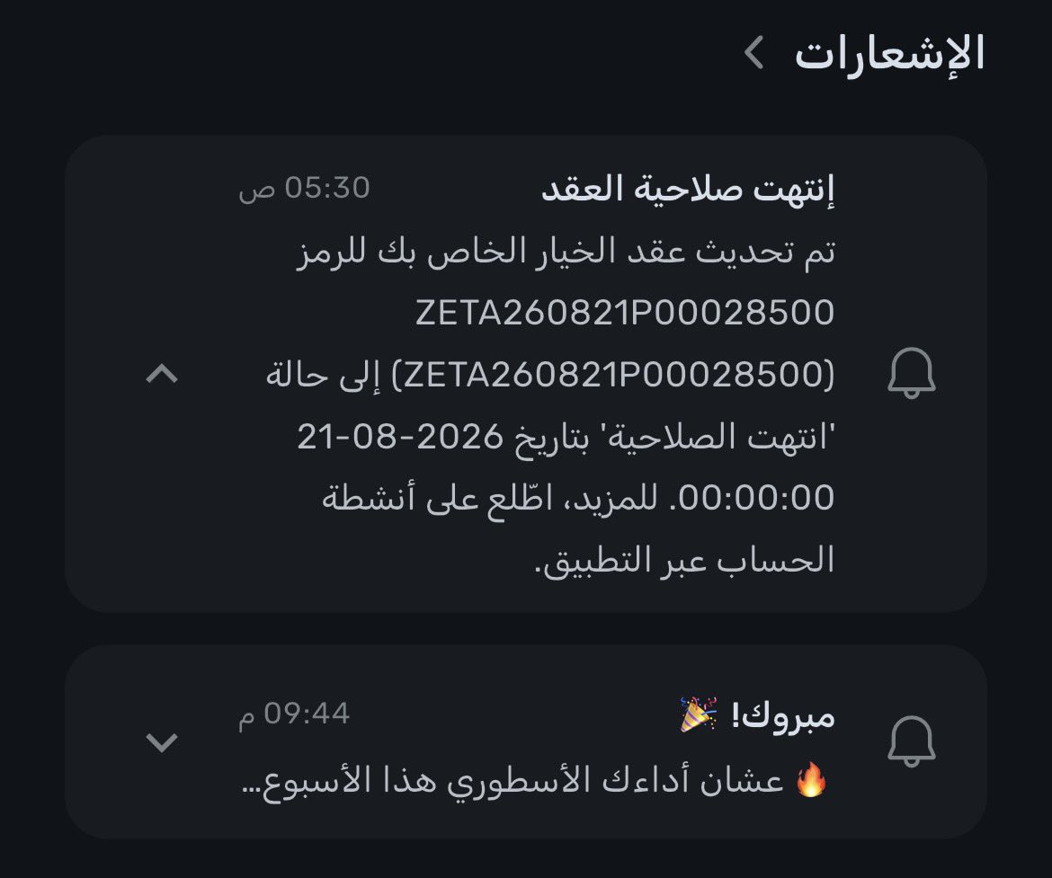 SellContract's tweet photo. الحمدلله انتهى عقد سهم $ZETA من غير تنفيذ

— بعت عقد بوت مدته أسبوع
— السترايك: 28.5 دولار
— استلمت العلاوة كاش مباشرة
— أغلق السهم على 29 دولار
— انتهى العقد من غير تنفيذ
— مبلغ الضمان الآن جاهز للفرصة القادمة https://t.co/maFBxFwJm9