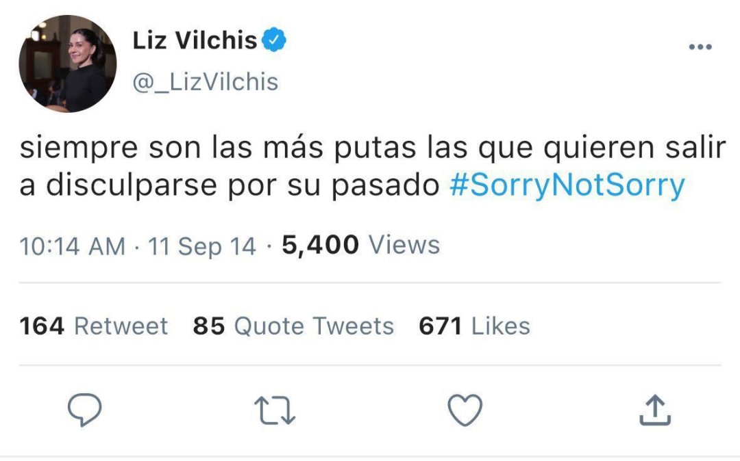 Ckabrera1975's tweet photo. @Libro_negro_ @_LizVilchis Lo importante es que ella confirma que ha sido una reverenda PUTA de toda su vida. Liz es la peor clase de mierda que tiene el #NarcoPartidoMorena como militantes. https://t.co/LkV26tdxRV