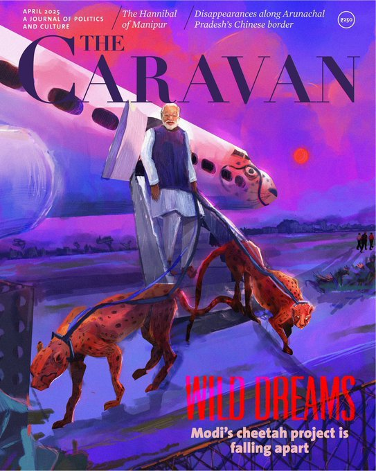 thecaravanindia's tweet photo. Archives | A joint investigation by the German publication Süddeutsche Zeitung and the Venezuelan media outlet Armando Info has revealed that Vantara, owned by Anant Ambani, the youngest son of the Reliance chairperson, Mukesh Ambani, has received at least thirty-nine thousand wild animals from over thirty countries since 2022. Several of the imported animals in Vantara actually belong to species that are subject to an international trade ban, under the CITES. The report notes that Vantara has been under international scrutiny for bypassing restrictions under the CITES, possibly with cover from the Indian government.

Among Vantara’s large and varied population of exotic, endangered animals are more than ninety African cheetahs, including over a dozen cubs. A 2024 investigation by Himal found that Vantara has been sourcing animals not only from private entities in India and abroad but also from state-owned zoos in Gujarat and Assam. Some state zoos have also sent to Jamnagar exotic species that were given to them after being seized from trafficking operations. In addition, state forest departments, especially in Maharashtra, have sent wildlife from mining-affected regions and sites of human–animal conflict—often related to a reduction in wildlife habitat—to the private compound, without taking into consideration the environmental and wildlife impacts from its proximity to one of the world’s largest oil refineries. The Himal investigation found that “Vantara has poached veterinary and animal-care staff from conservation NGOs across India.” 

Read @akhileshhpandey's April 2025 report on how the Modi government's Project Cheetah is falling apart, proving disastrous for the cheetahs and the communities forced to live alongside them: https://t.co/0bbjfYM2ld