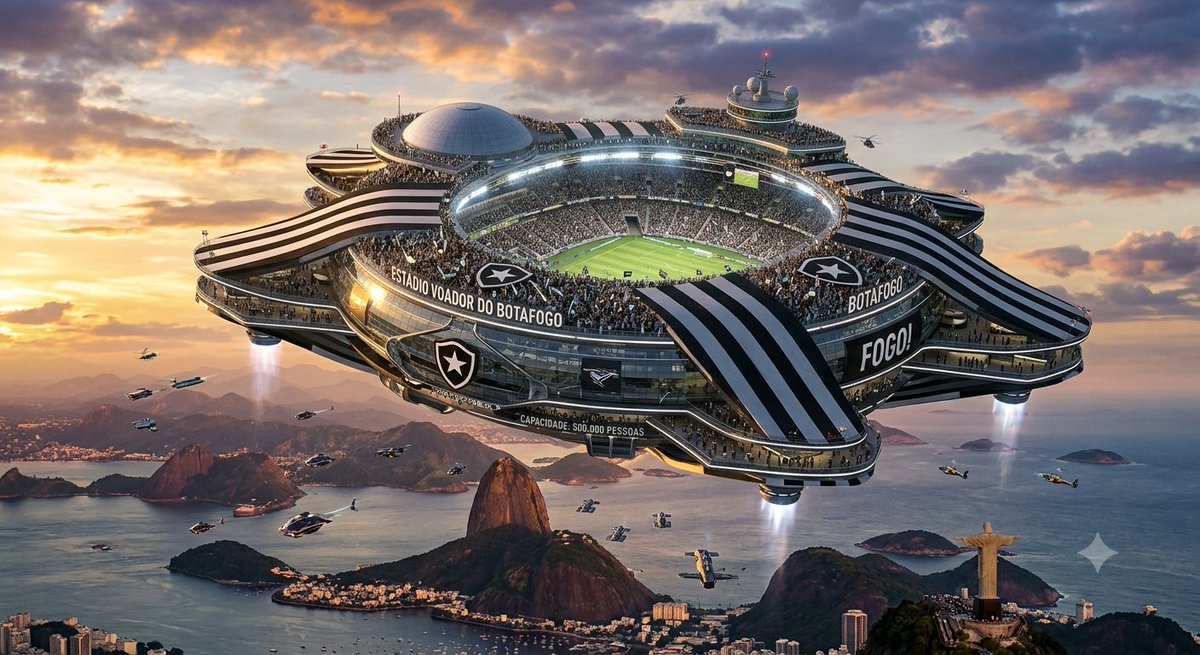 Brandao180's tweet photo. Urgente🚨: Novo proprietário do Botafogo, Gabriel de Alba, planeja com a construtora Latam, a construção de uma arena voadora para o clube. A capacidade seria em torno de 120 mil pessoas. Projeto está em andamento e contará também com a ajuda de Felipe Neto e Lucas Neto. https://t.co/wCGoLqVEhj