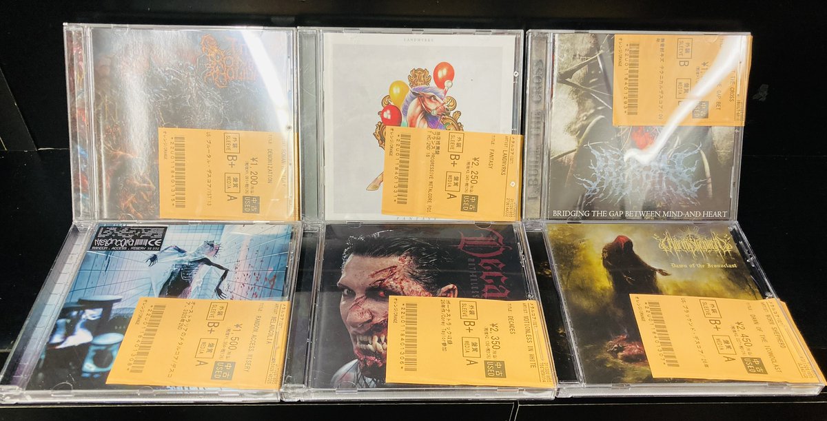 中古品新着情報📢 LANDMVRKS、MELANCOLIA、I BUILT THE CROSSなどなど