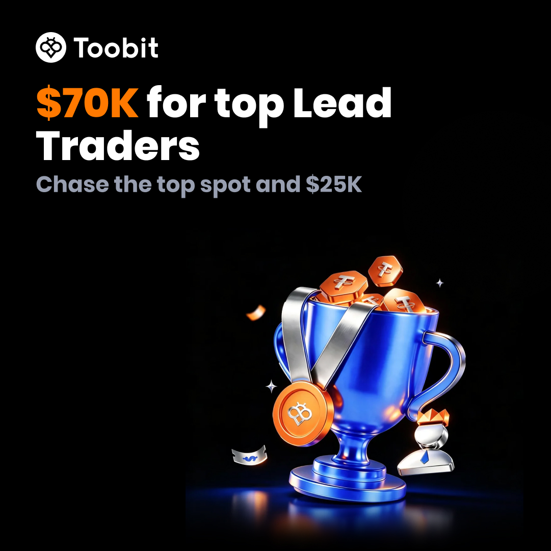 Toobit_official's tweet photo. Your next target: the leaderboard. 🎯 

Build your total trading volume and compete with other Lead Traders for a share of 70,000 USDT in rewards. 

Claim your spot 👉 https://t.co/XaUgT6B5NP

#Toobit #CopyTrading https://t.co/IH9nxFlZpR