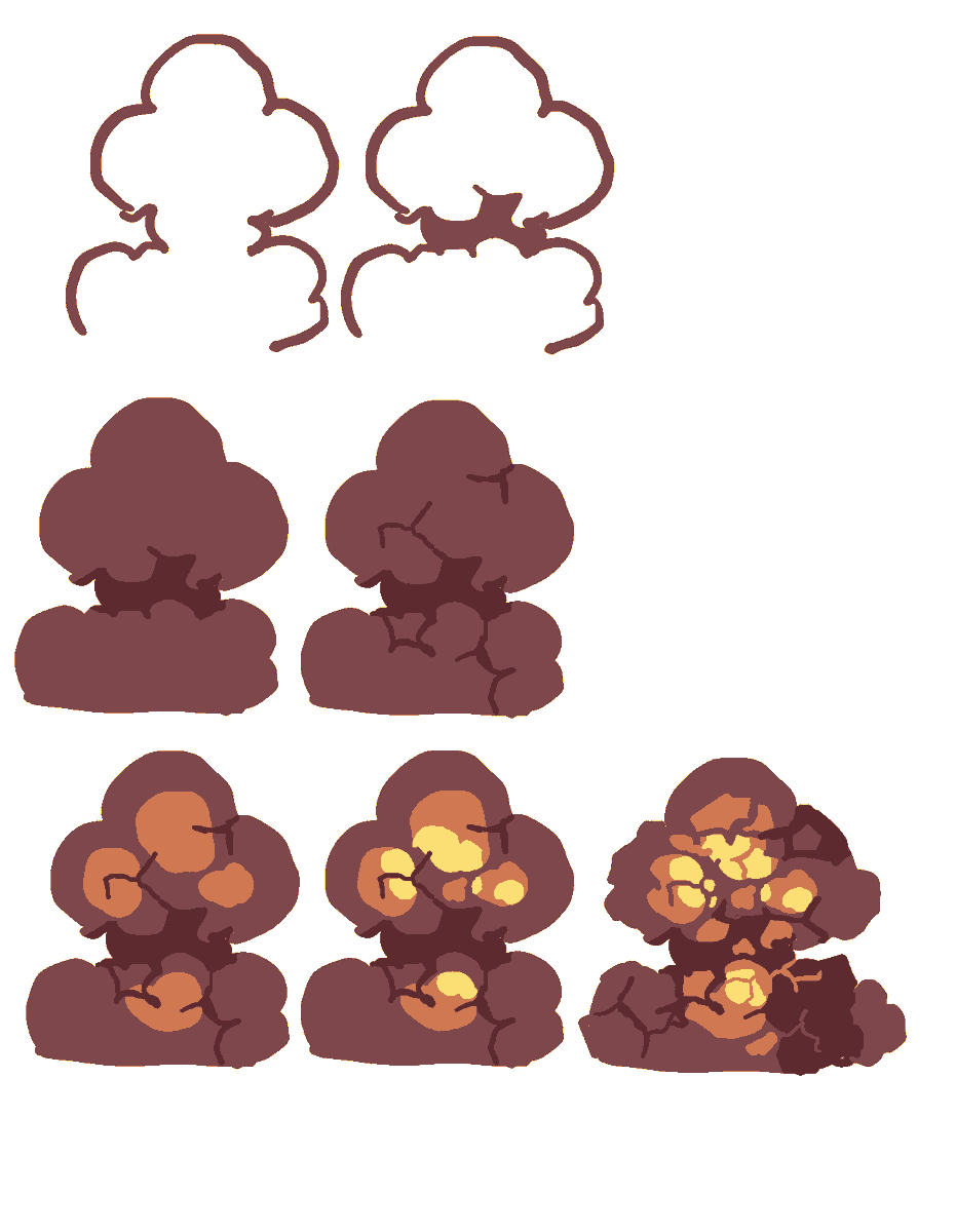 supermamejin12's tweet photo. easy way of explosion thinking,remember explosion is lighting inside the smoke, find the core of it https://t.co/gdMVWO4VSa