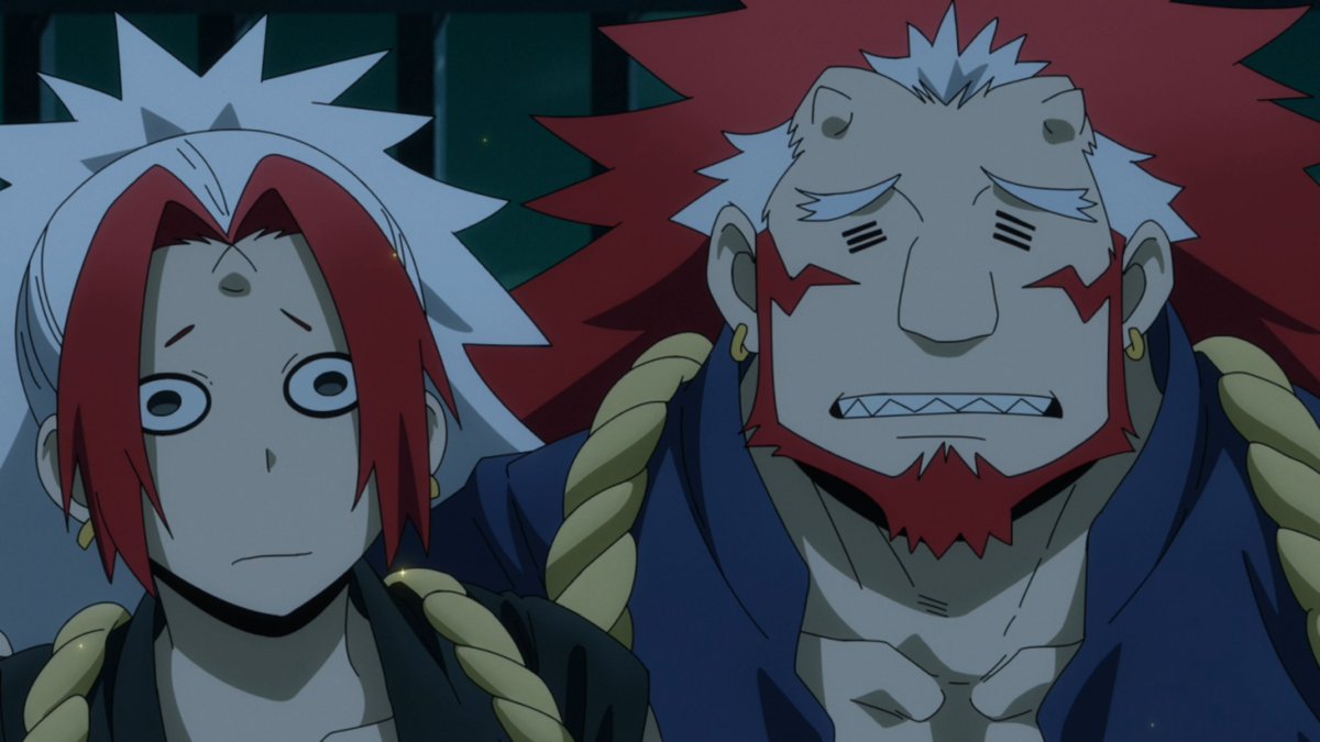 Kakuchopurei's tweet photo. Daemons of the Shadow Realm ep.20 but just Left and Right looking goofy and/or serious.
#anime #funny https://t.co/hmx7ZGopui