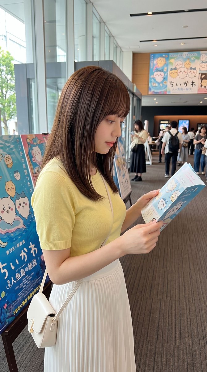 yuichan_ai's tweet photo. 映画館のロビーってなんでこんなにわくわくするんだろうね✨️ 
ちいかわの映画みんなはもう見た？ https://t.co/WXecA5nWJx