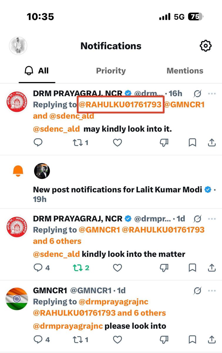 ARTI_SINGH1502's tweet photo. @drmprayagrajnc मैंने केवल अपनी शिकायत/समस्या की जानकारी संबंधित अधिकारी तक पहुँचाई। लेकिन @drmprayagrajnc के आधिकारिक अकाउंट से मुझे ब्लॉक कर दिया गया।मेरी twitter आईडी-@RAHULKU01761793 अनब्लॉक करने की कृपा करें 🙏
 @GMNCR1 @CPRONCR @drm_lko @SitamarhiJila https://t.co/TEsP7IfCn2
