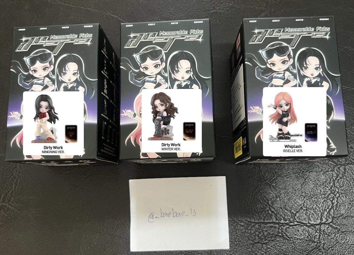 _baebae_13's tweet photo. พร้อมส่ง ป้ายเหลืองไม่แกะ
- Dirty Work น้องหนาว 400
- Dirty Work หนิงหนิง 340
- Whiplash จีเซล 370
📮 ค่าส่ง 35฿
#ตลาดนัดเอสป้า #ตลาดนัดaespa #Popmartxaespa https://t.co/7dArpCL3cU