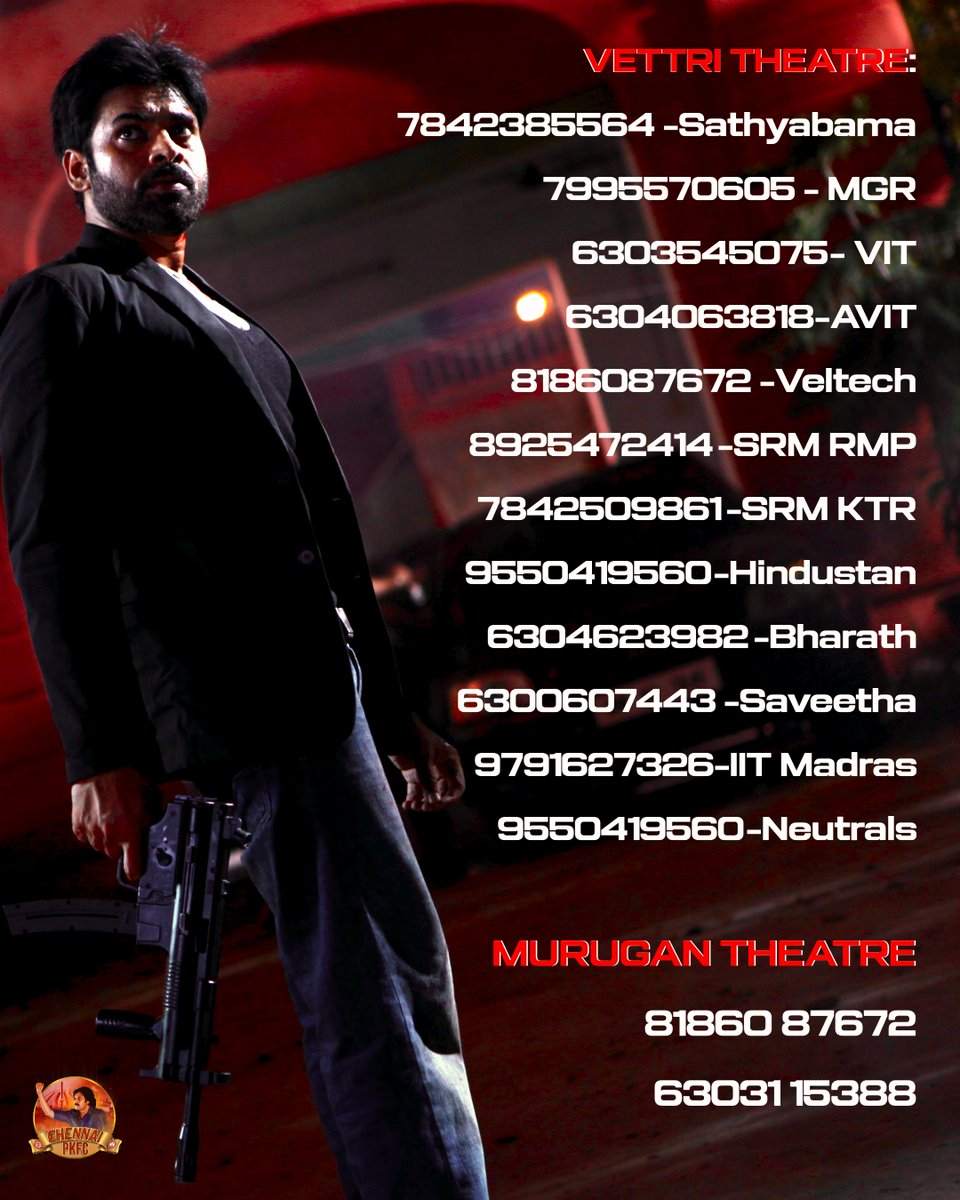 ChennaiPKFC's tweet photo. BOOKINGS OPEN NOW! 🔥

The power-packed experience of PANJAA 4K is ready to take over ❤️‍🔥
Book your tickets now ⚡
PANJAA 4K — THEATRES AWAIT!

#Panja4KEuphoriaIn10days https://t.co/rnu9hmcH0f