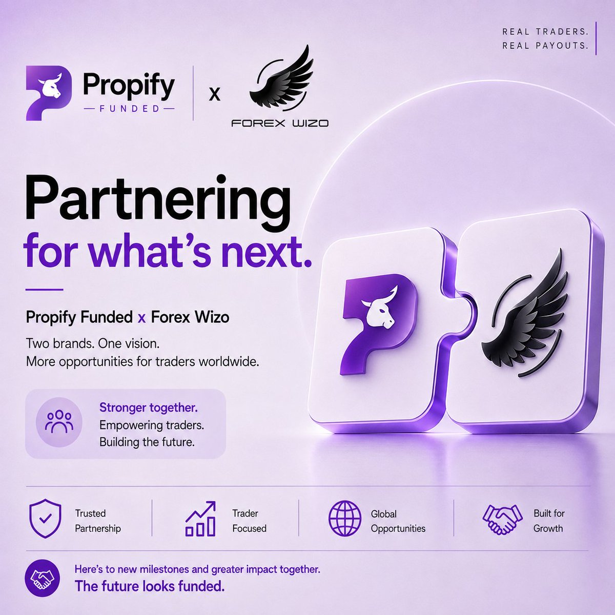 forexwizo04's tweet photo. New partnership begins 💫

We’re excited to announce our partnership with Propify Funded.

creating more opportunities, value, and growth for traders

@forexwizo04 × @PropifyFunded 🤝

Join our server - https://t.co/77eb1BgKCK https://t.co/IiKZc8mSws