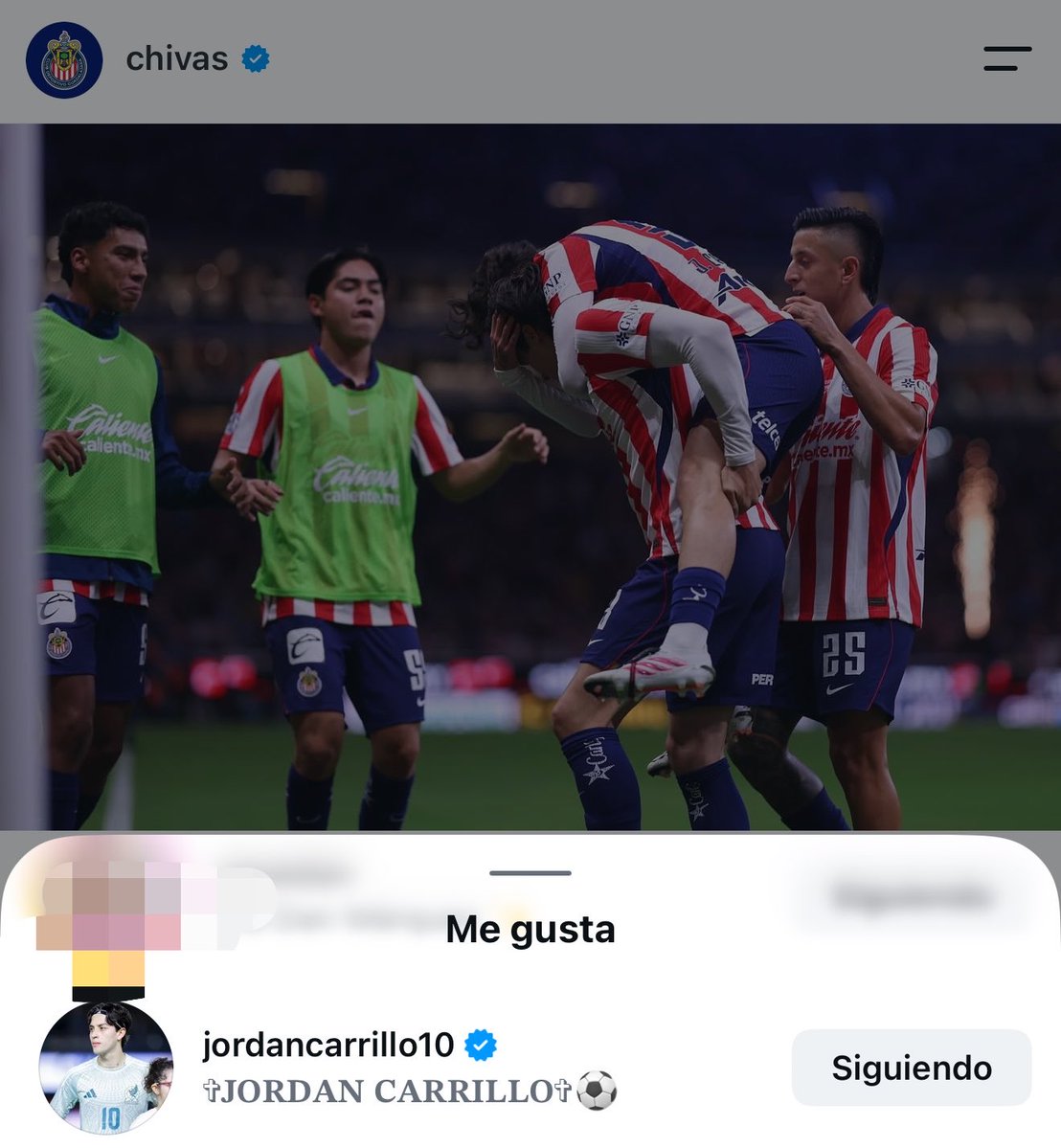debanhygoe's tweet photo. Jordan dándole like a la publicación del gol de su marido y su foto juntos! https://t.co/PLYqrnmkO2