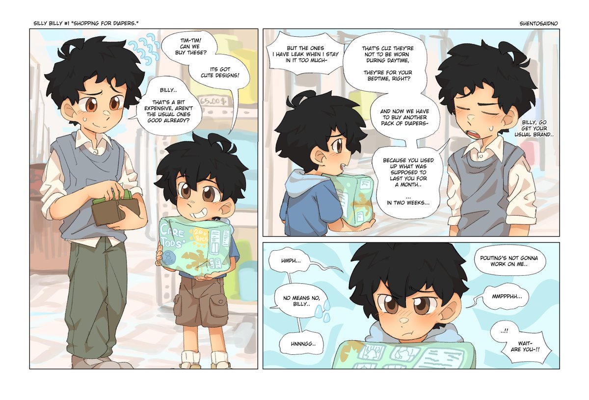 shensaysno's tweet photo. Silly Billy #1 "Shopping for Diapers" https://t.co/Wh24lo9fYz
