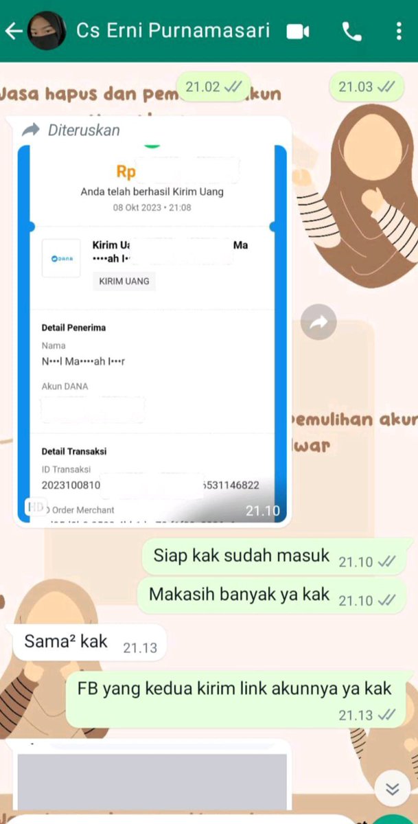 lovesmck's tweet photo. PROSES FAST &amp; BERGARANSI 

MELAYANI   KENDALA 
💕PULIHKAN CHT WA LAMA
💕JASA SADAP WA/IG
💕LUPA PASWORD &amp; LUPA DATA2
💕JASA HAPUS AKUN ALL SOSMED
💕JASA PEMULIHAN AKUN
💕GOGGLE ,GMAIL,IG,TWITER, FB,TIKTOK,DLL
#zonauang 
Fast respon WA di bio ya ✍️ https://t.co/PGsaLTYEeC