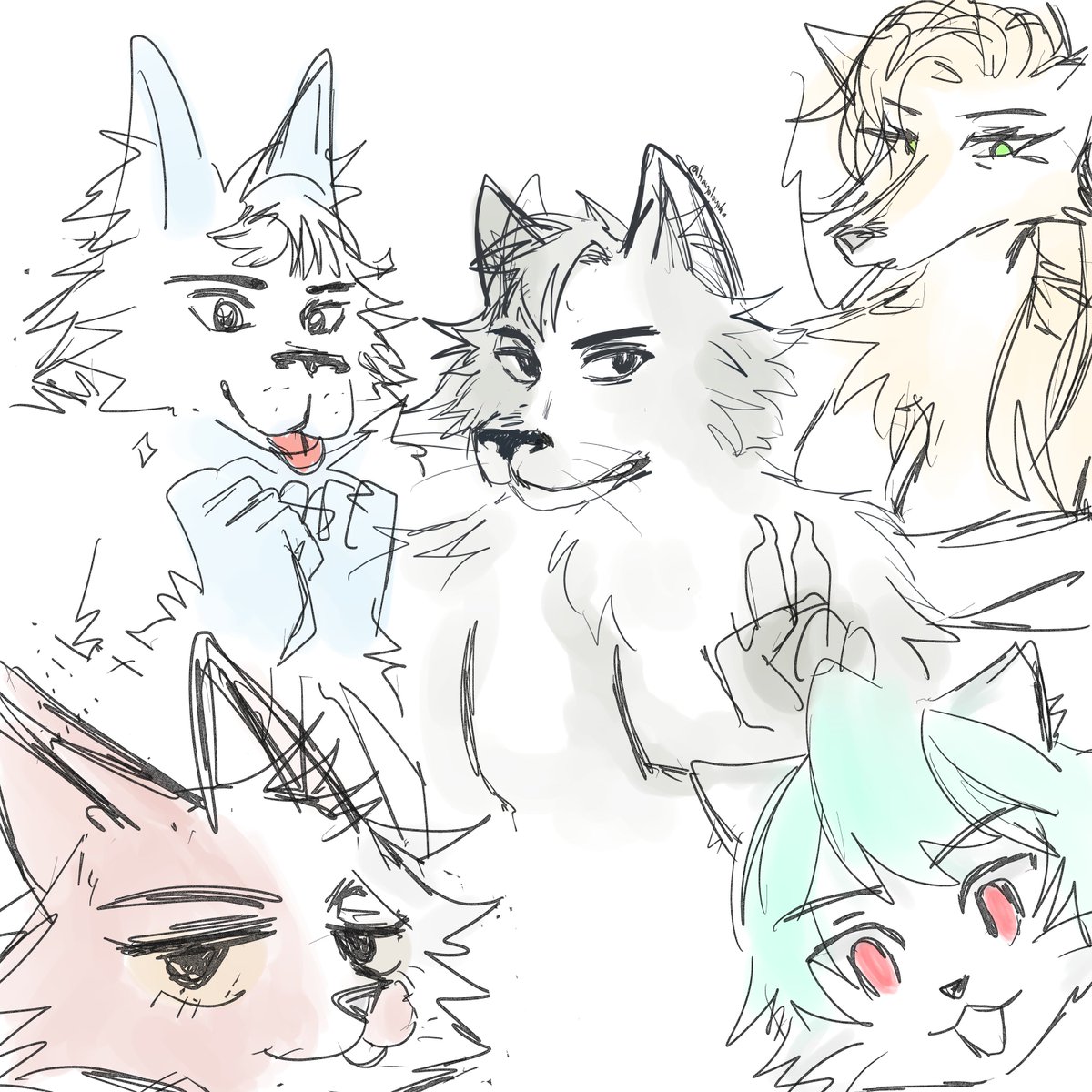 hayoloyoha's tweet photo. Warming up with drawing furries ig https://t.co/ZwGXufN7zw