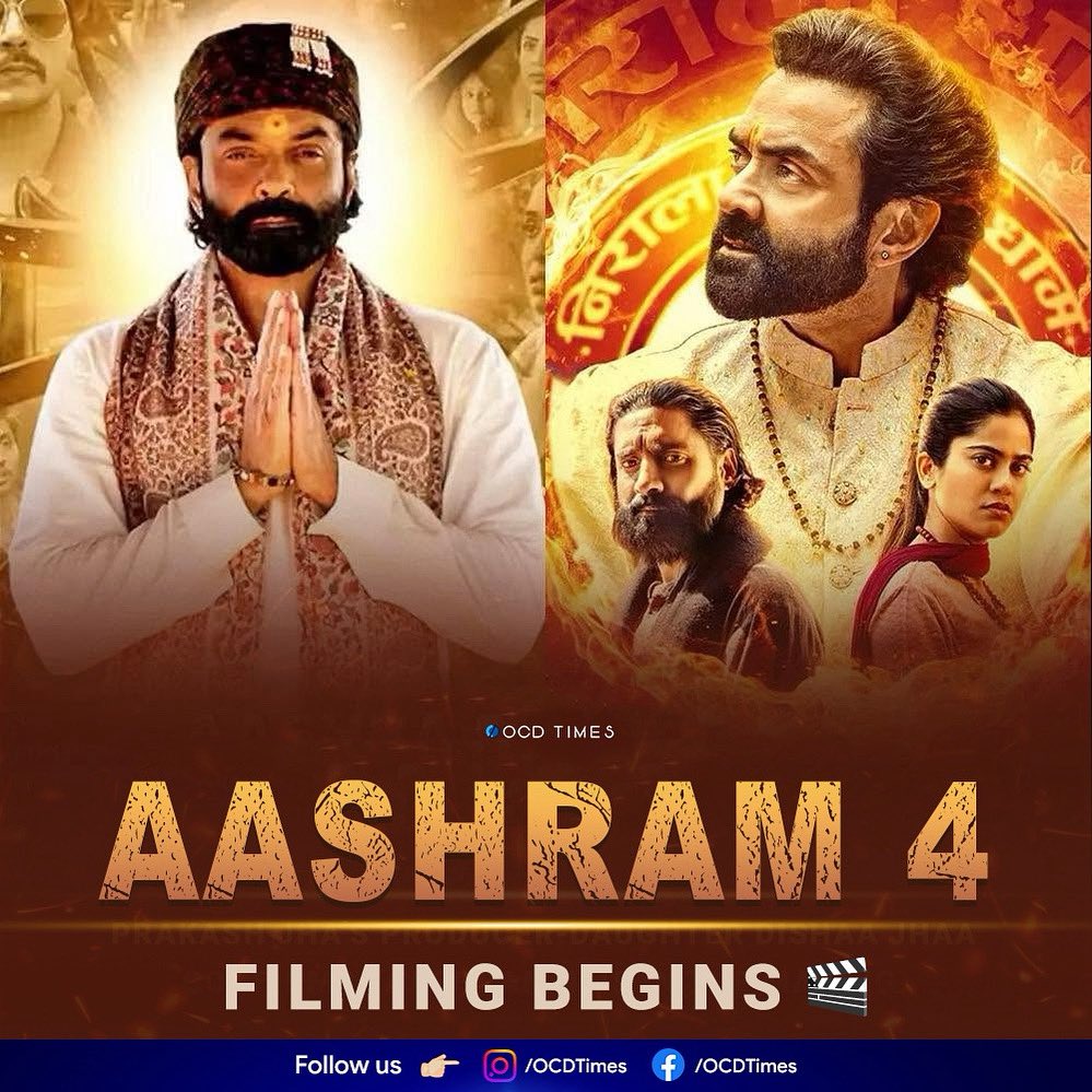 ocdtimes's tweet photo. Aashram ke naye adhyay mein aapka swagat hai..
Japnaam 🙏
.
#OCDTimes #PrakashJha #Aashram #AashramSeason4 #BabaNirala #BobbyDeol #MXPlayer #AmazonMXPlayer #ChandonRoySanyal #TridhaChoudhury #AditiPohankar #AkshayOberoi #PrakashJhaProductions #EkBadnaamAashram https://t.co/pXoQIlARo2