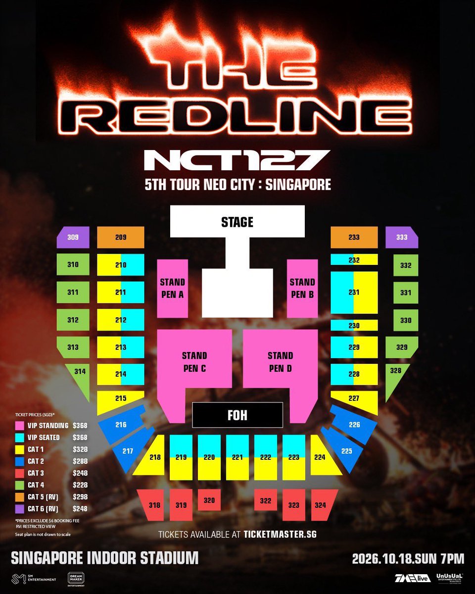 bombbbam's tweet photo. wts♡ / ขาย #NCT127inSG 
NCT 127 5TH TOUR 'NEO CITY - THE REDLINE' IN SINGAPORE 🇸🇬

- CAT 1 (2 ใบ) ขายแยกได้
- 218 Row 15 *Ori price ราคาตามจ่ายจริง

✅ มัดจำ+จ่ายสดหลังได้ QR
✨นัดเจอ Transfer บัตรได้

#NCT127_5TH_NEOCITY_THE_REDLINE 
#THE_REDLINE_SINGAPORE 
#NCT127inSG https://t.co/7MU3dfSRb2