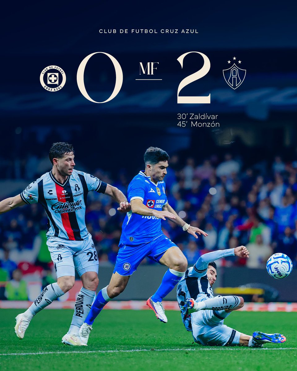 CruzAzul's tweet photo. Concluye el partido. https://t.co/HWdpn8oyD9