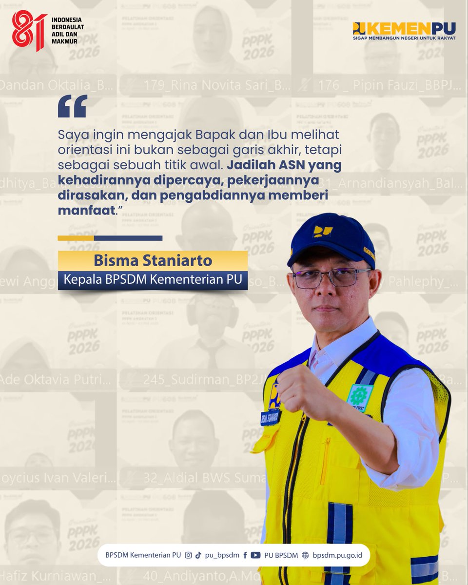 pu_bpsdm's tweet photo. Orientasi menjadi langkah awal untuk membangun ASN yang siap belajar, berintegritas, dan mampu menerapkan kompetensinya di unit kerja.

Karena pada akhirnya, pembelajaran bukan sekadar untuk dipahami, tapi untuk dihadirkan dalam pelayanan dan dirasakan manfaatnya oleh masyarakat https://t.co/Nf1Ls0M1vw