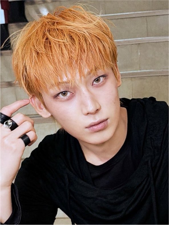 goldenksunoo's tweet photo. sunoo our handsome fox 🦊🧡🖤 https://t.co/MS0UCw2YTR