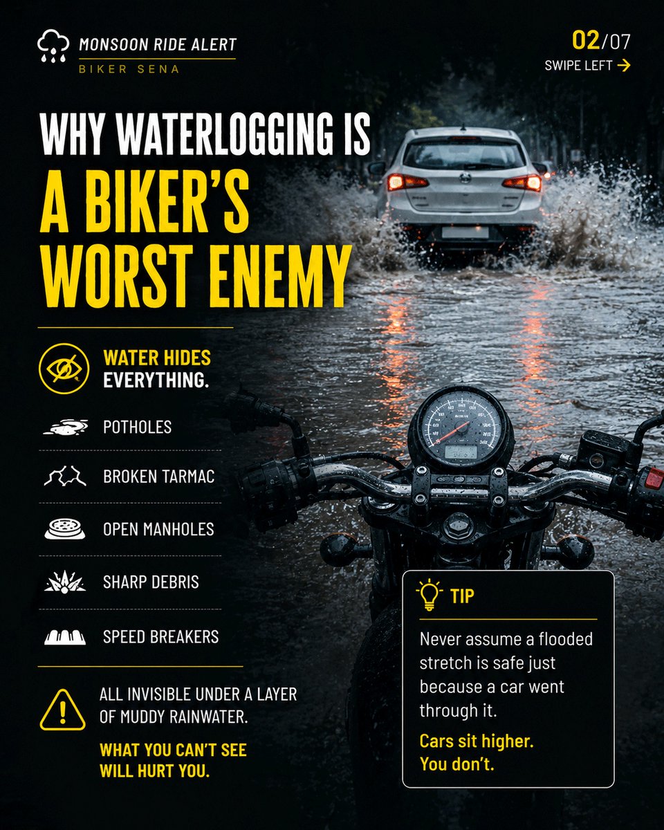 GenaroFunk's tweet photo. ✅ Never assume a flooded stretch is safe because a car crossed it 
✅ If you can’t see the road, don’t cross 
✅ Watch for https://t.co/dd6RLNHysF