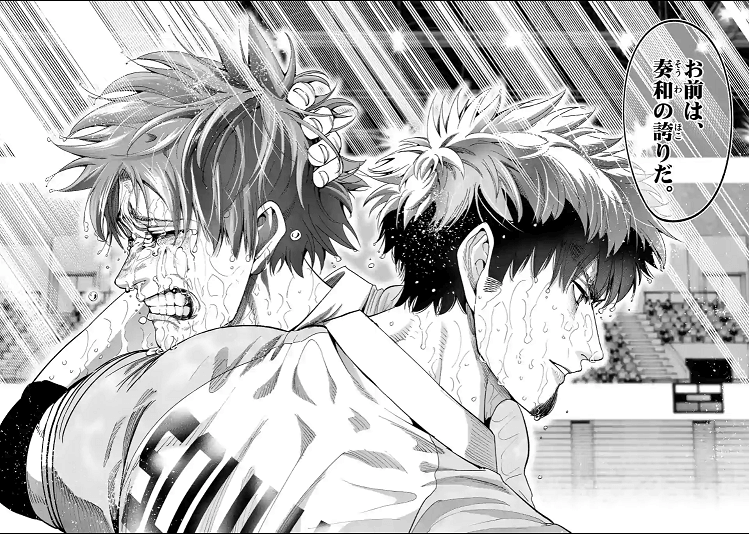 mew12271317's tweet photo. @Japan_lol_w 本物のスポーツ漫画通しか知らない最高の見開き https://t.co/RrpD5rG3iQ