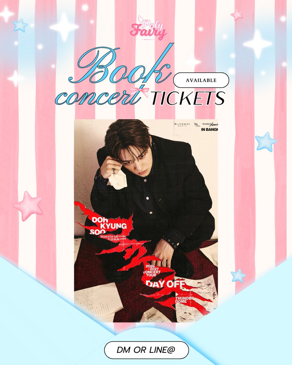 Polyfairy14's tweet photo. ━♡🫸🏻รับกดบัตร🫷🏻+ﾟ♡ ━
➖ค่ากด 300 (กดไม่ได้คืนเงินเต็มจำนวน)
➖กดแบบ 1:1 ไม่ซ้อนคิว
➖ยูสลูกค้า  / ยูสร้าน 

🗯️จองคิว / สอบถามรายละเอียดทาง DM หรือลิ้งไลน์บนไบโอ

#도경수 #DOHKYUNGSOO
#DAY_OFF
#DAY_OFF_IN_BANGKOK
#HSenc #GrandPrix #GrandPrixXpectrum https://t.co/brxuzvdUid