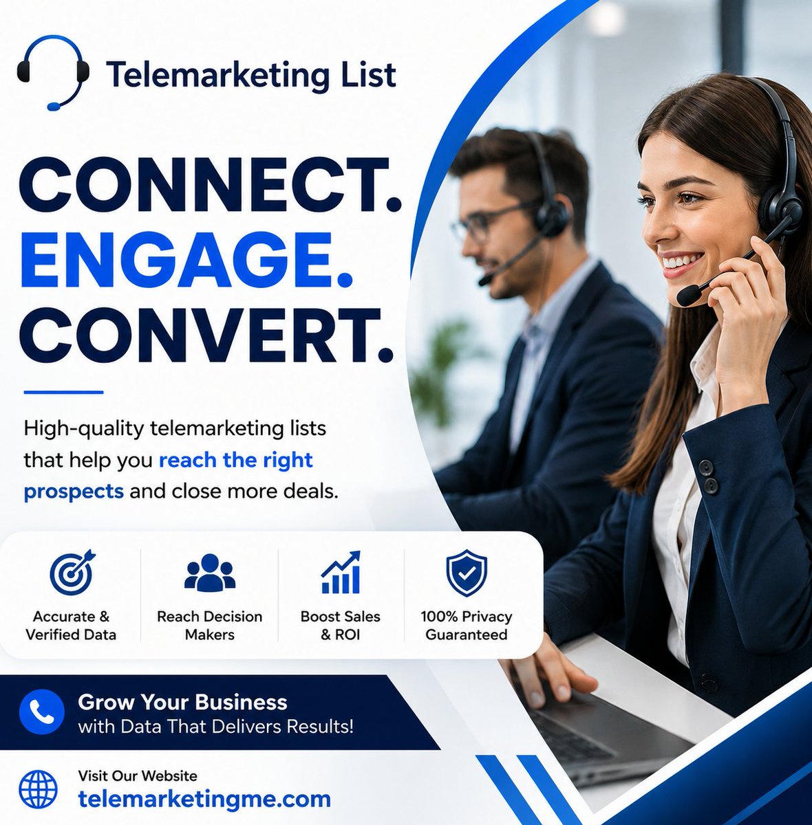 telemarketingme's tweet photo. Your sales team canβt reach the right prospects with the wrong data.
π https://t.co/GZTuoygc5X
#telemarketinglist #telemarketing #telemarketingdatabase #leadgenerating #b2bleads #salesleads #businessgrowth #targetcustomers #salesdata #outboundmarketing https://t.co/XmTg9hKdDV