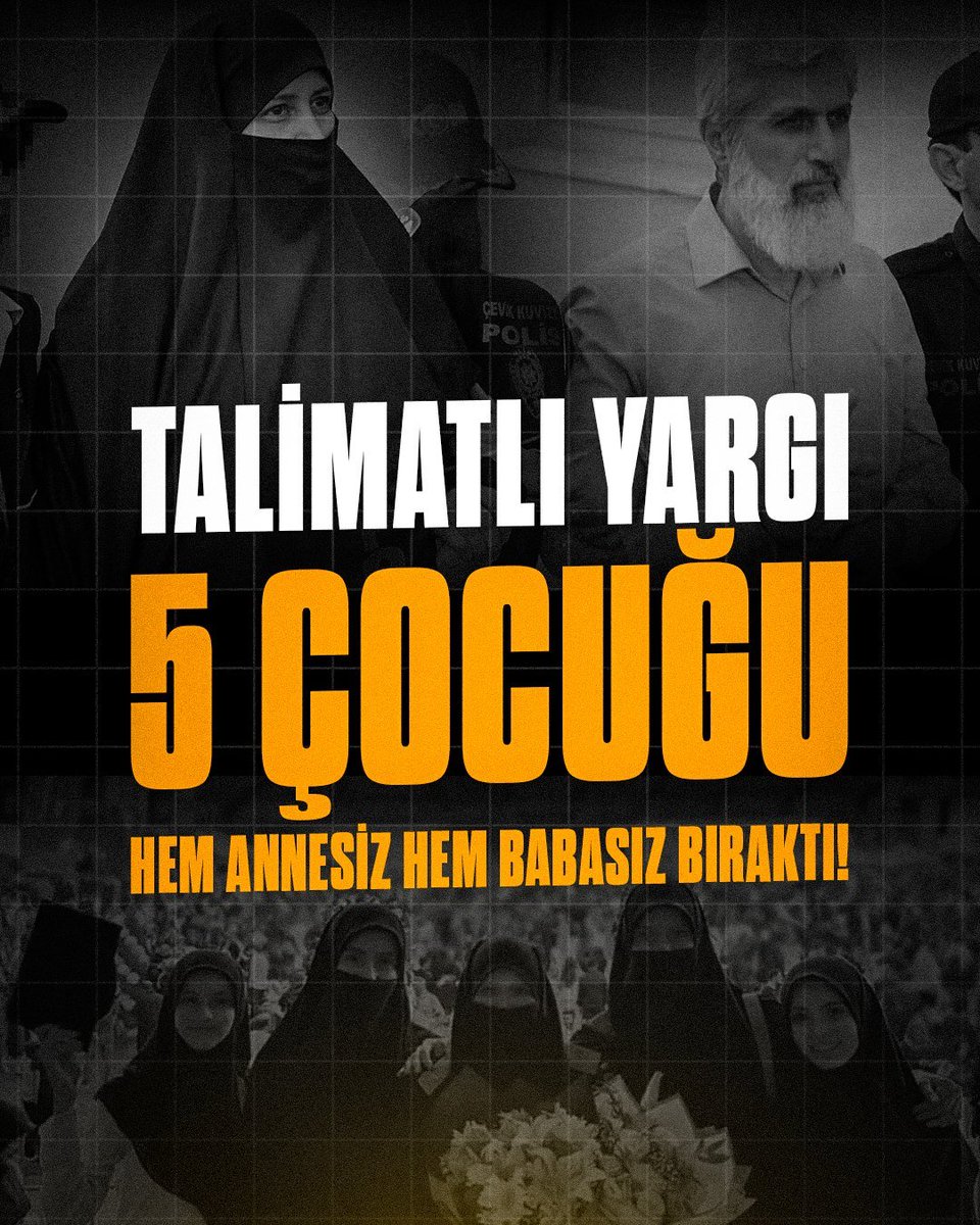 cigdemcelikzng's tweet photo. TALİMATLI YARGI 5 ÇOCUĞU HEM ANNESİZ HEM BABASIZ BIRAKTI! 

AlparslanHoca Tutuklandı
SemraKuytul Tutuklandı 
LanetOlsun BöyleAdalete
FurkanHareketi Tertemizdir https://t.co/HiljGBGoUV