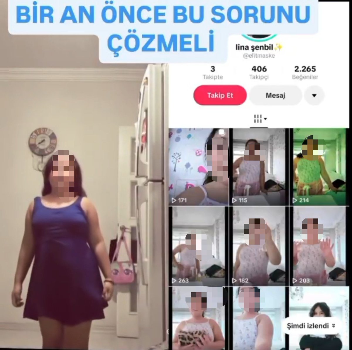 passgec's tweet photo. Çüş bunlar neee?
Bunlar daha çocuk ama tiktokta teşhirci danslar edip içerik üretiyolar. Bunlardan yüzlerce var çok şaşkınım. Bunların aileleri yok mu? Sizin anne balığınızı z2yim. Çocuğa telefon vermenizi geçtim hiç mi kontrol etmiyosunuz hesaplarını?

@MahinurOzdemir @tcailesosyal @SiberayEGM @TC_icisleri @mustafaciftcitr 

Bu çocukları o ailelerden alın belki daha güvende olurlar ve de tiktoku kapatın.