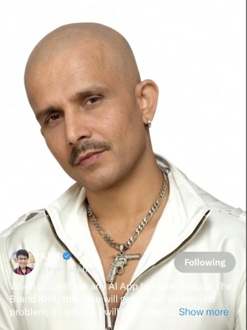 kamaalrkhan's tweet photo. Means I will look very good in villain role.😜 https://t.co/YRf9IHRXzV