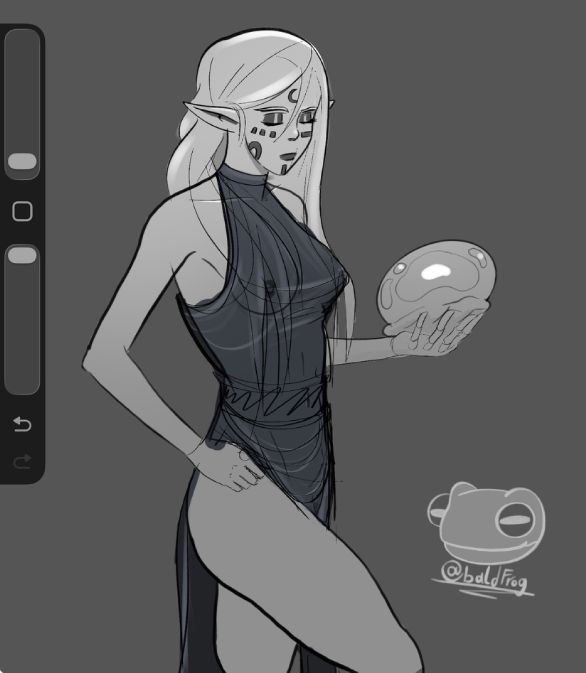 Baldfrogproyect's tweet photo. a slightly NSFW practice part 2  #OC #art https://t.co/ATh9IMxpnx