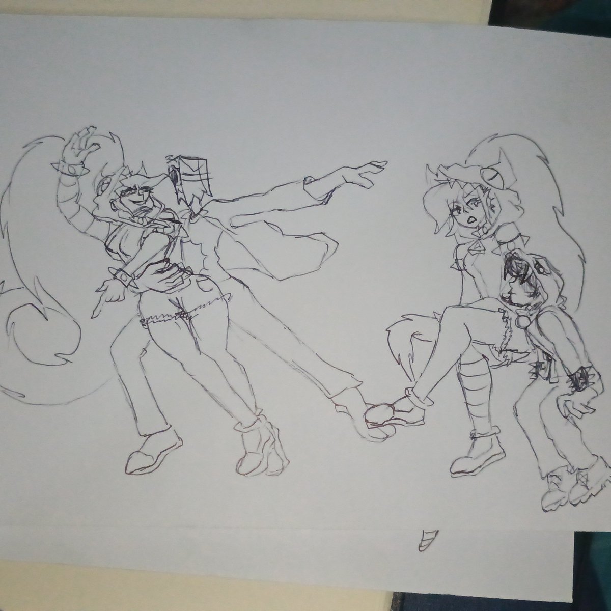 DVectorlab7668's tweet photo. Un cómic bien cursi de clemencia x el doctor slug, me sorprende que sean muy pocos los que hayan shipeado a miss valdoom x dark phantom así que lo haré yo, hay que considerar ésto como la parte 4 de los ships raros
#villainous #auheroic #paperlizard #darkphantomxmissvaldoom https://t.co/ytATDltEah