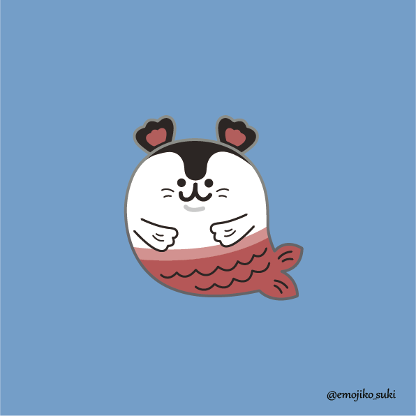 emojiko_suki's tweet photo. セイレーンの子（人魚） https://t.co/wvCFHYwbWs