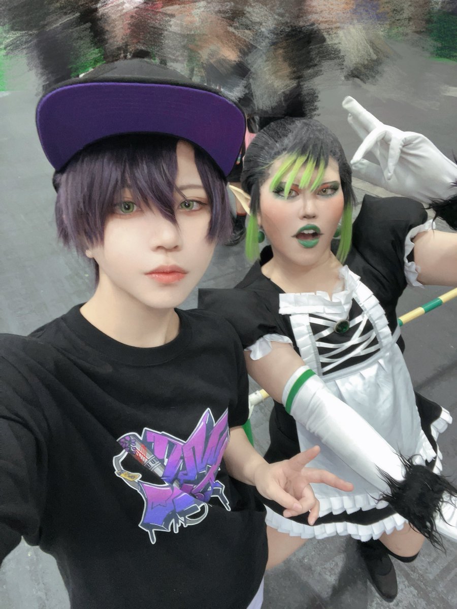 __muyun__'s tweet photo. もちさんとちゃいちゃいだった✌️ /🌈🕒cos https://t.co/aUoaVvAtBG