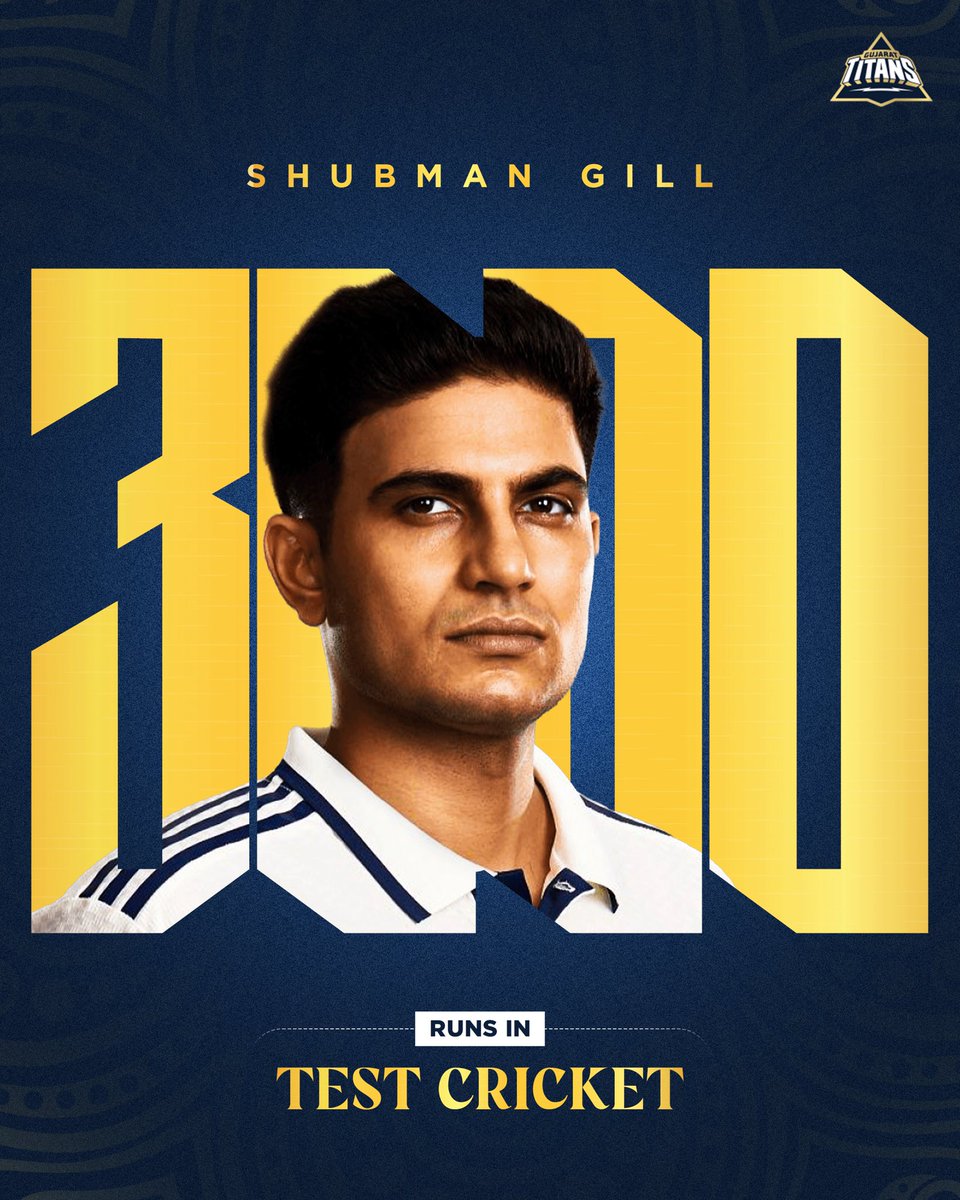 gujarat_titans's tweet photo. Ek be tran chaar, Captain Gill no 3000 paar 💙 https://t.co/YuNNHqaBn7