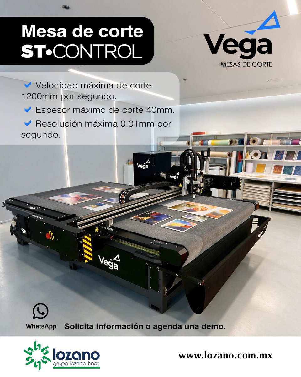 Lozano_Hnos_'s tweet photo. Has más eficientes tus acabados y ahorra tiempo y recursos. ¡Conoce la Mesa de Corte Vega! 👉 https://t.co/4SXKoQJGl8
#mesasdecorte #router #acabados #grupolozanohnos #stcontrol https://t.co/SmEFJ3AFeB