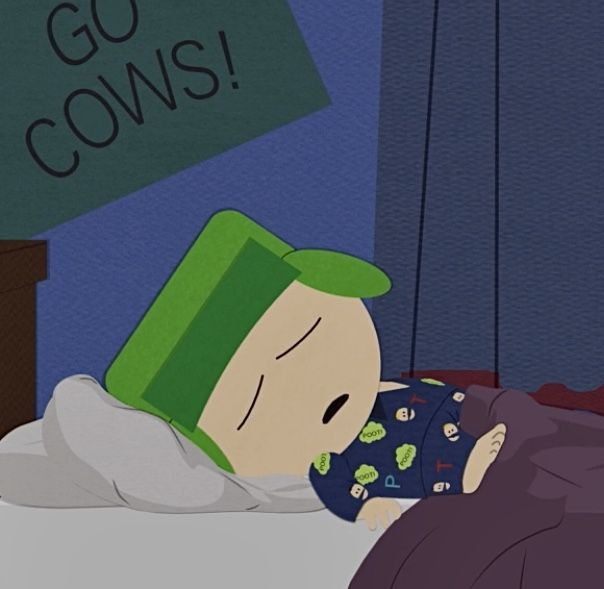 Angelkiddo_W0AH's tweet photo. So Kyle just always kicks his blankets off https://t.co/h3afCKjlid
