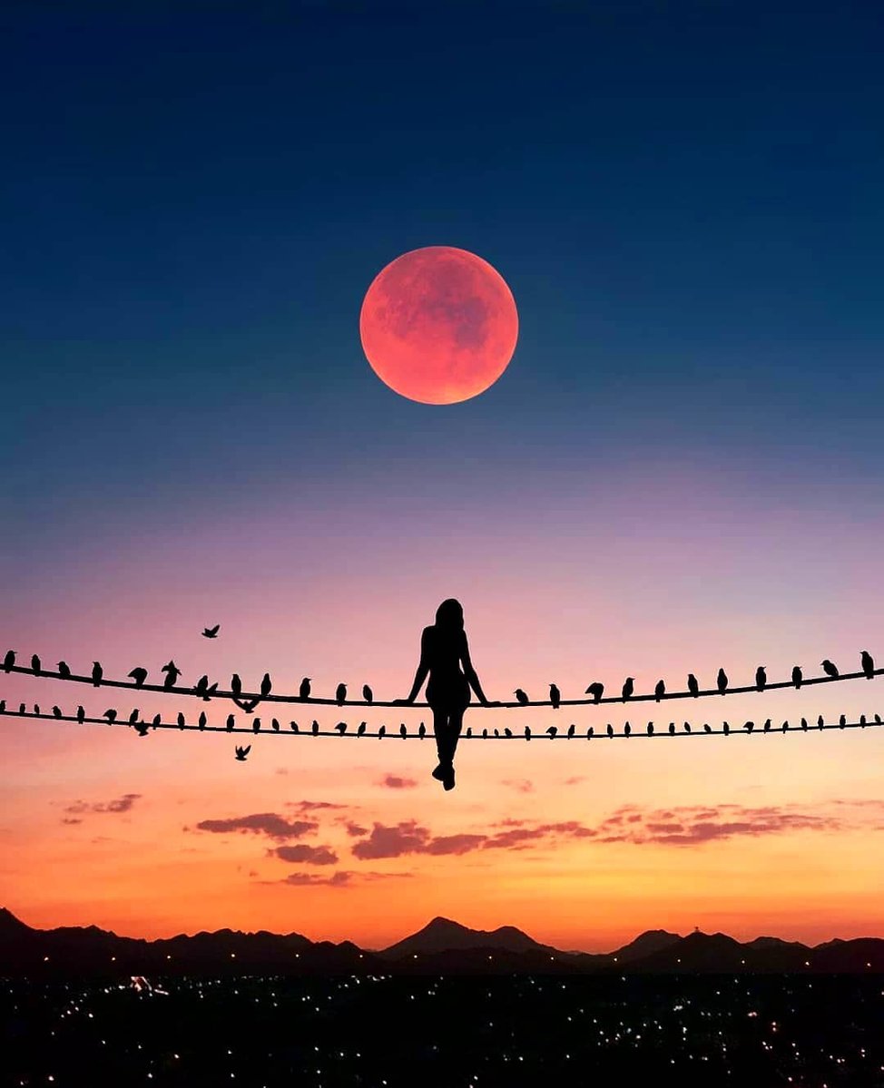 LunaGrenvizi's tweet photo. Hoy compartimos la misma luna, aunque estemos a kilómetros de distancia https://t.co/11SRlQda4u