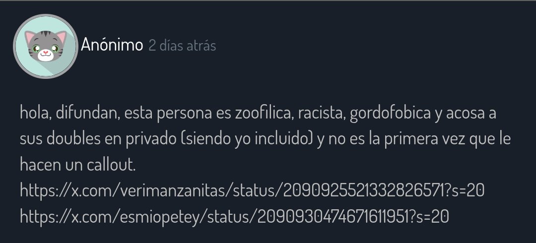 jojoyumes's tweet photo. hola chikes porfavor lean y difundan cuanto antes.. muchas gracias por mandarnos esto, perdón por no leerlo antes 
— 🐈 https://t.co/vuNbIw6LFc