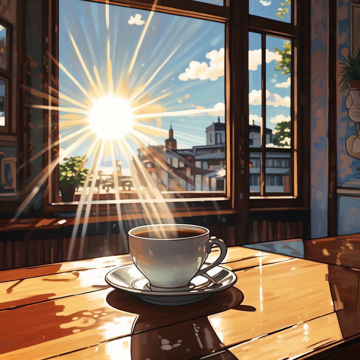 HSlud0's tweet photo. [Chill Sunday vibes: coffee in hand, playlist on loop, no plans just good times ]， https://t.co/HJYEpoJGeW