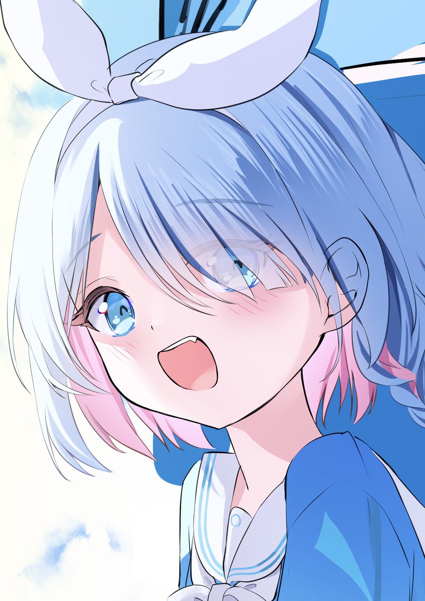 Teruru_painting's tweet photo. 🩵 https://t.co/FKpVItF5QM